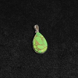 Green Copper Turquoise Pendant #996